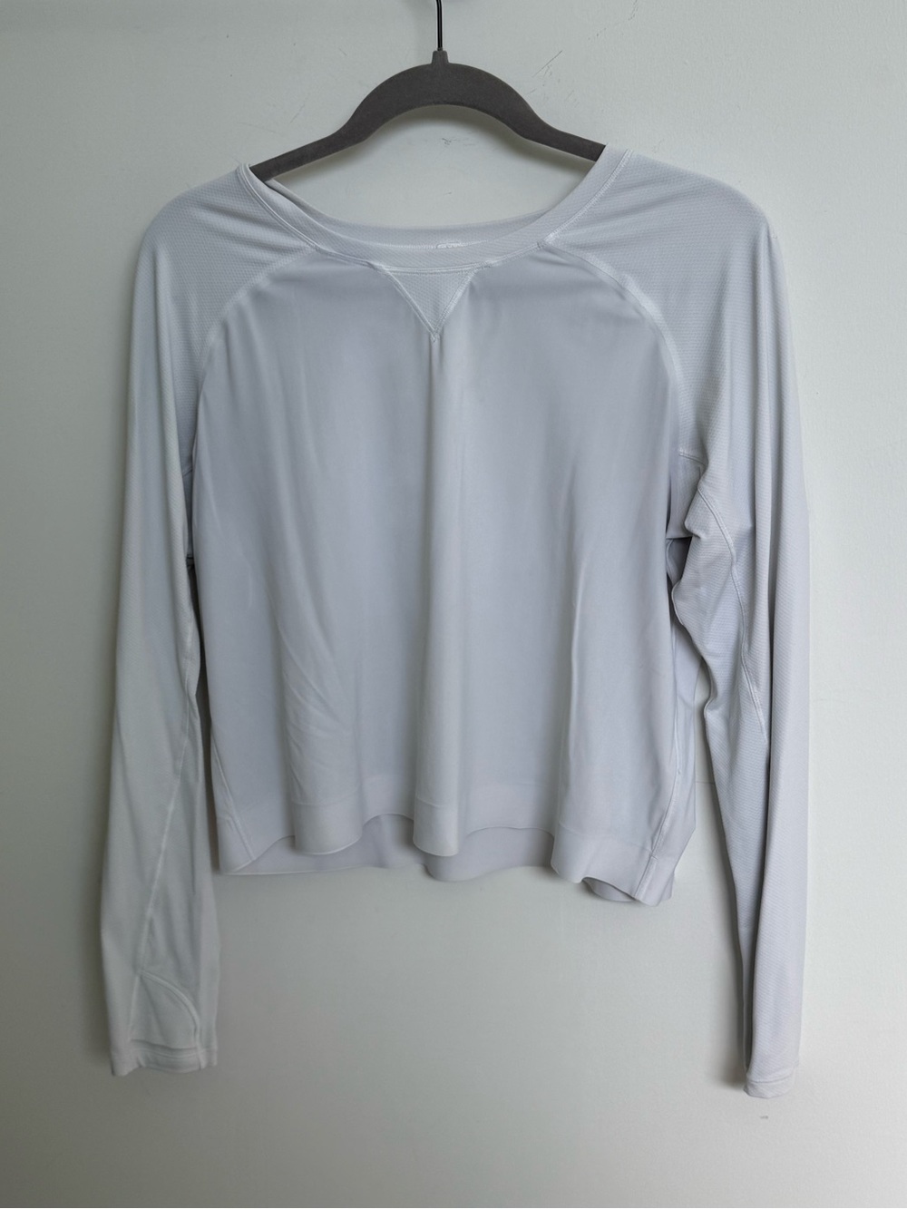 lululemon athletica White Long Sleeve Performance Tee